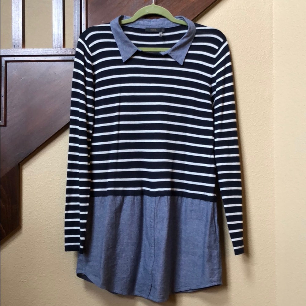 Navy/White Sweater by THML